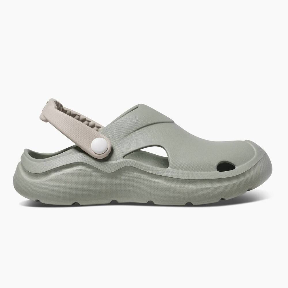 NEW JOYBEES women's studio clog in iceberg green / silver lining